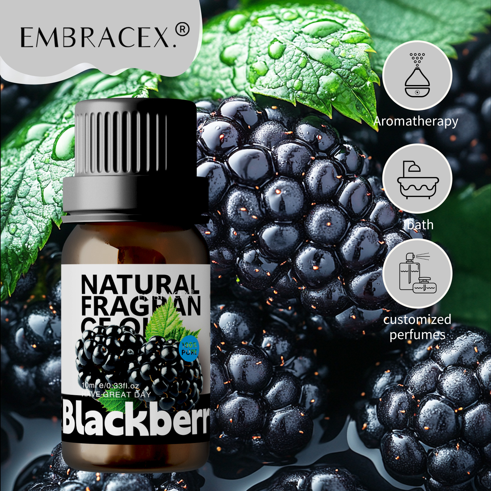 Candle Making And Perfume - 10ml Blackberry Essential Oils Blackberry women's