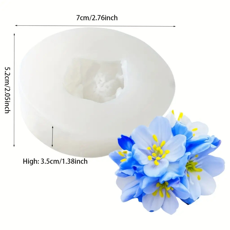 1 Pieces 3D Sakura Silicone Ca - đánh giá và giá Candle Making Temperature
