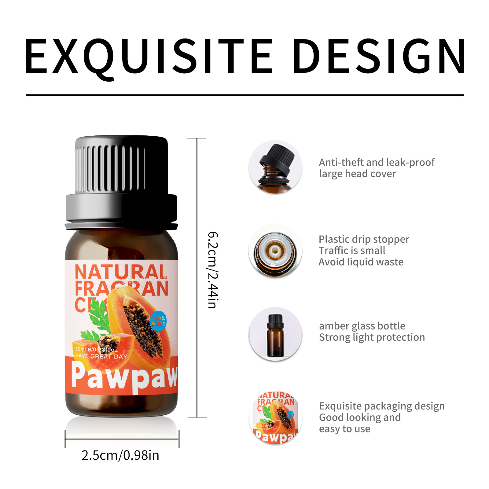 10ml Pawpaw Essential Oil Frui - đánh giá và giá Candle Making And Perfume