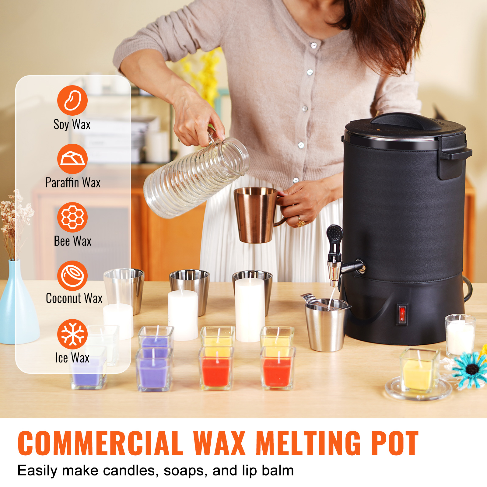 6.5L 10L Wax Melter for Candle - đánh giá và giá Candle Making Temperature