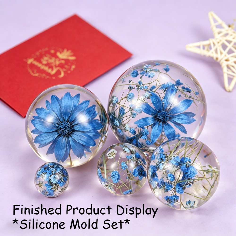 5Pcs Sphere Silicone Mold Kit  - đánh giá và giá Candle Making For Kids