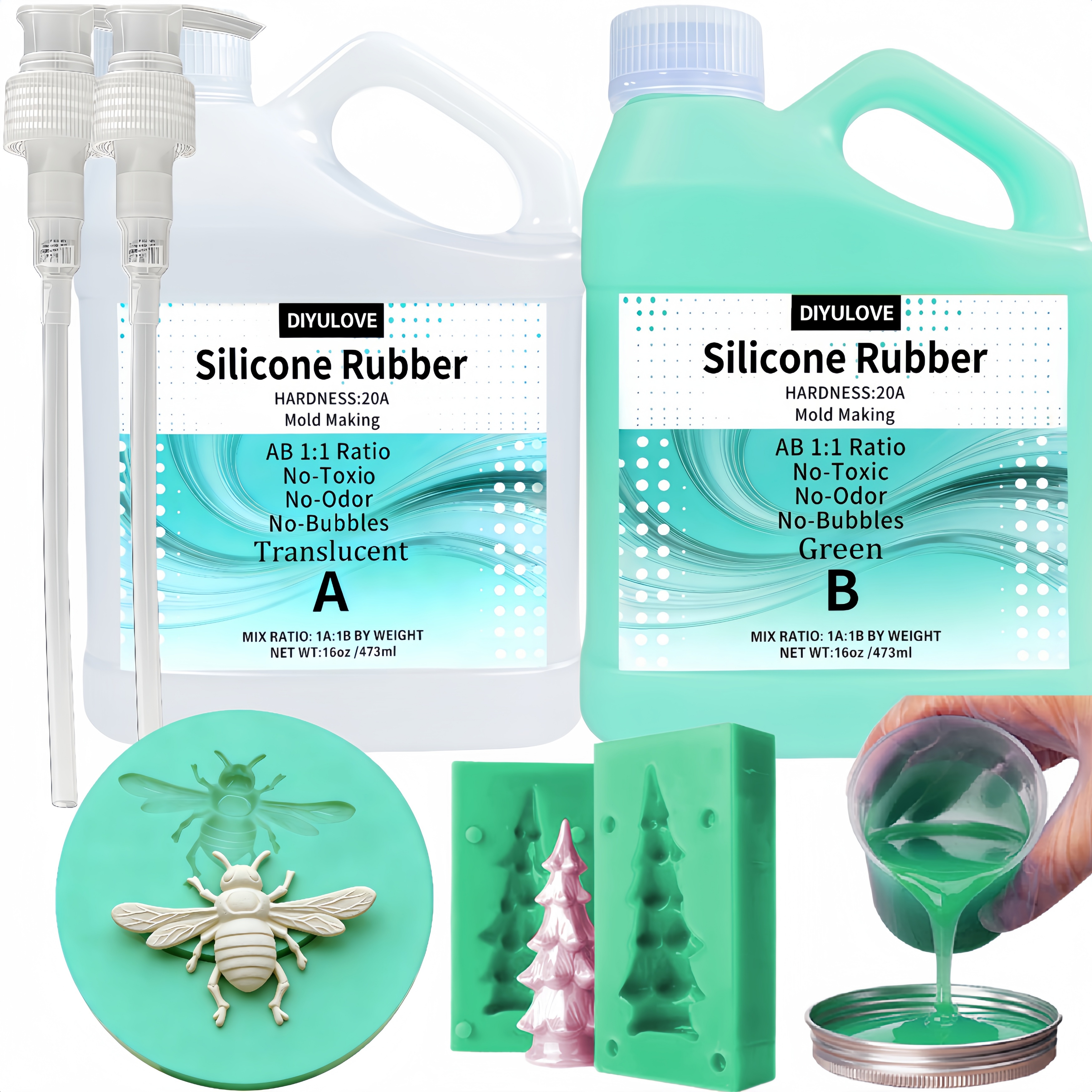 Super Elastic 15A Liquid Silic - đánh giá và giá Candle Making Kit