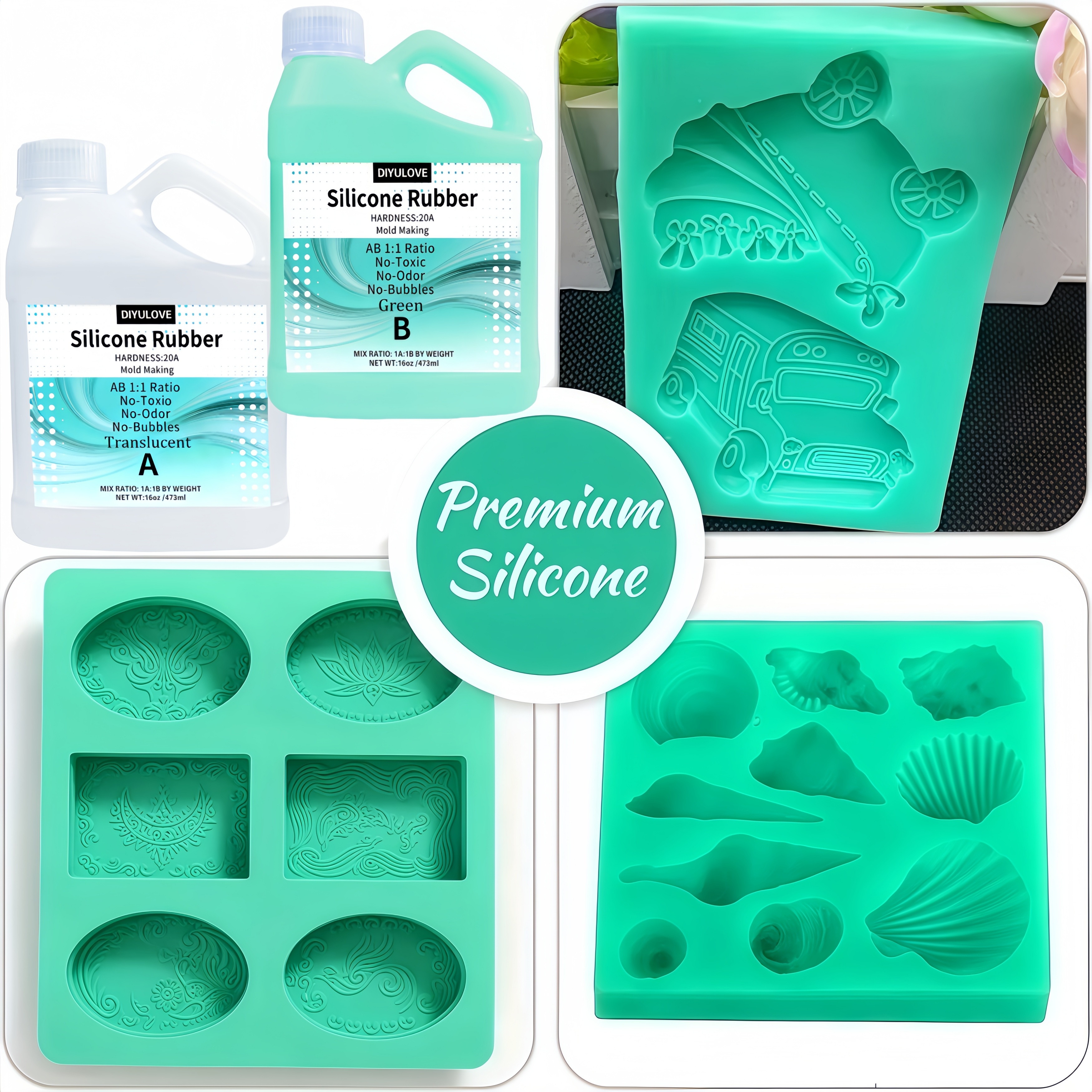 Super Elastic 15A Liquid Silic - đánh giá và giá Candle Making Kit