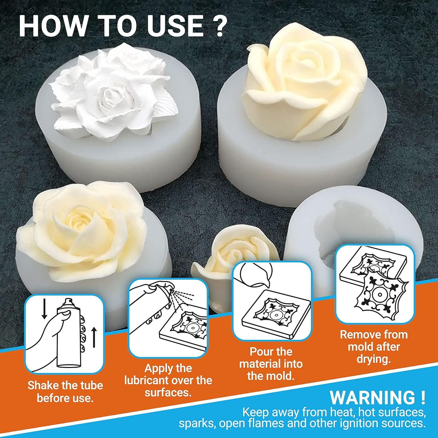 3.3oz Molds Silicone Oil Relea - đánh giá và giá Candle Making Temperature