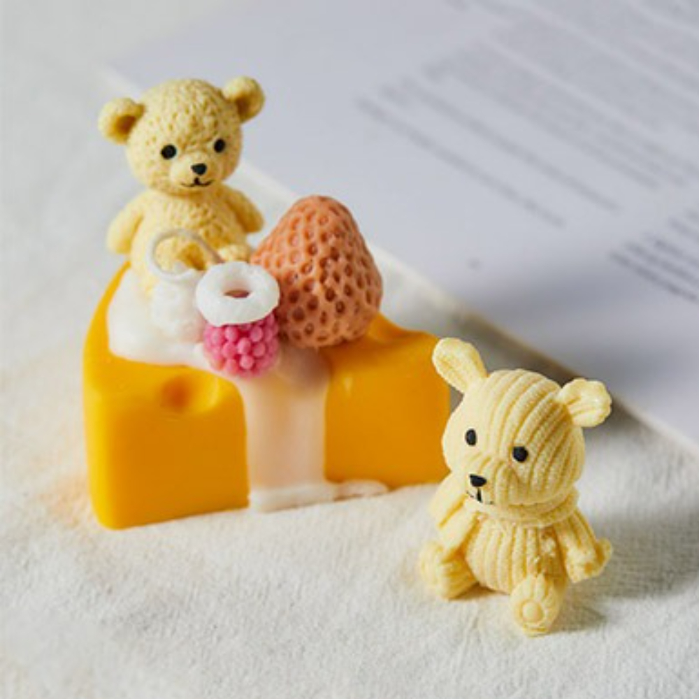 Easy Demold Teddy Bear Silicon - đánh giá và giá Candle Making Easy
