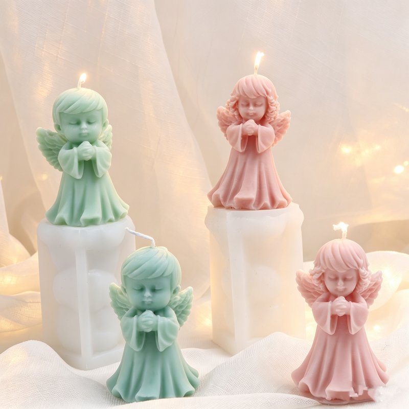 3D Praying Angel Silicone Cand - đánh giá và giá Candle Making For Kids