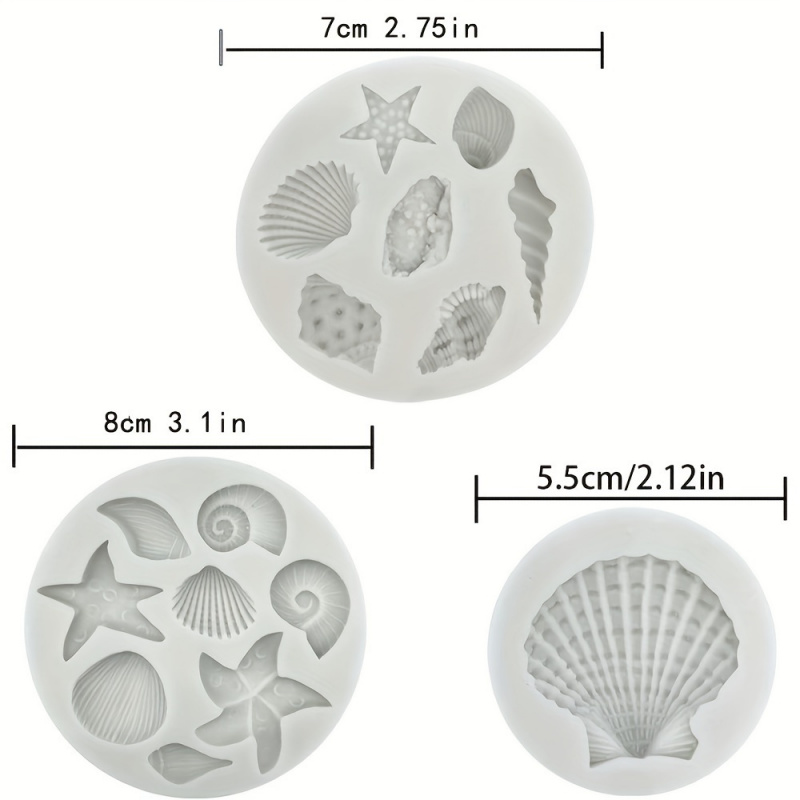3pcs/set, shell mold set, irre - đánh giá và giá Candle Making Easy