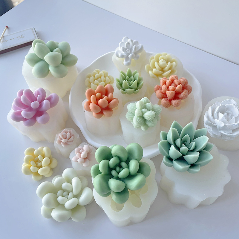 3D Candle Silicone Mold DIY Ar - đánh giá và giá Candle Making Pot
