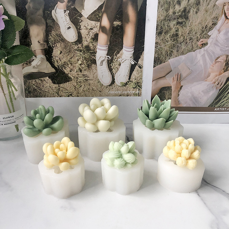 3D Candle Silicone Mold DIY Ar - đánh giá và giá Candle Making Pot