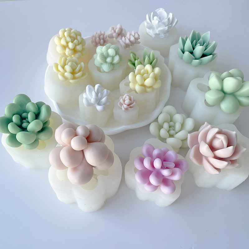 3D Candle Silicone Mold DIY Ar - đánh giá và giá Candle Making Pot