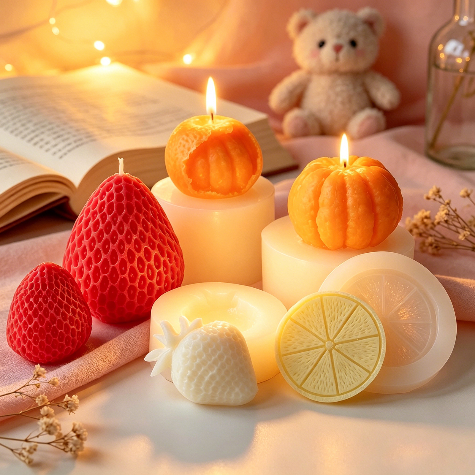 Fruit modeling silicone candle - đánh giá và giá Candle Making Easy