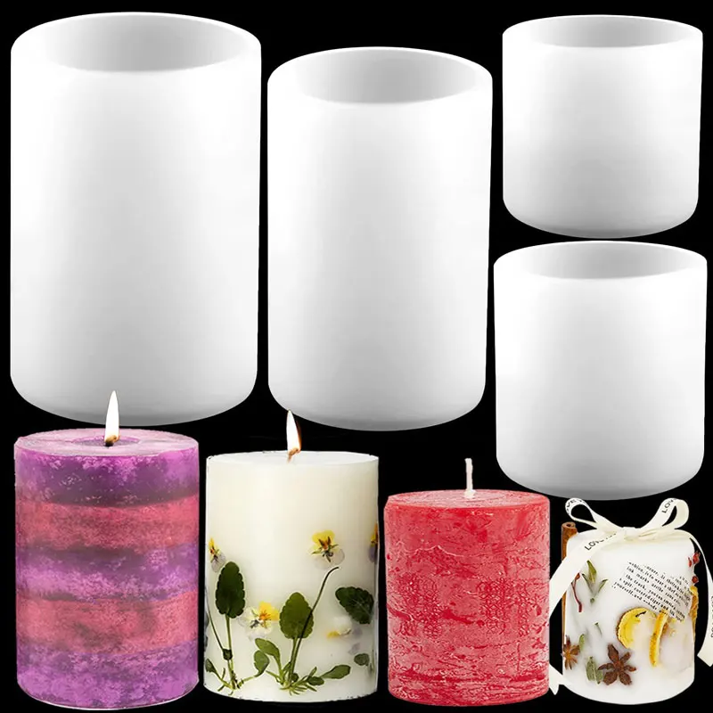 Cylinder Silicone Candle Molds - đánh giá và giá Candle Making Easy