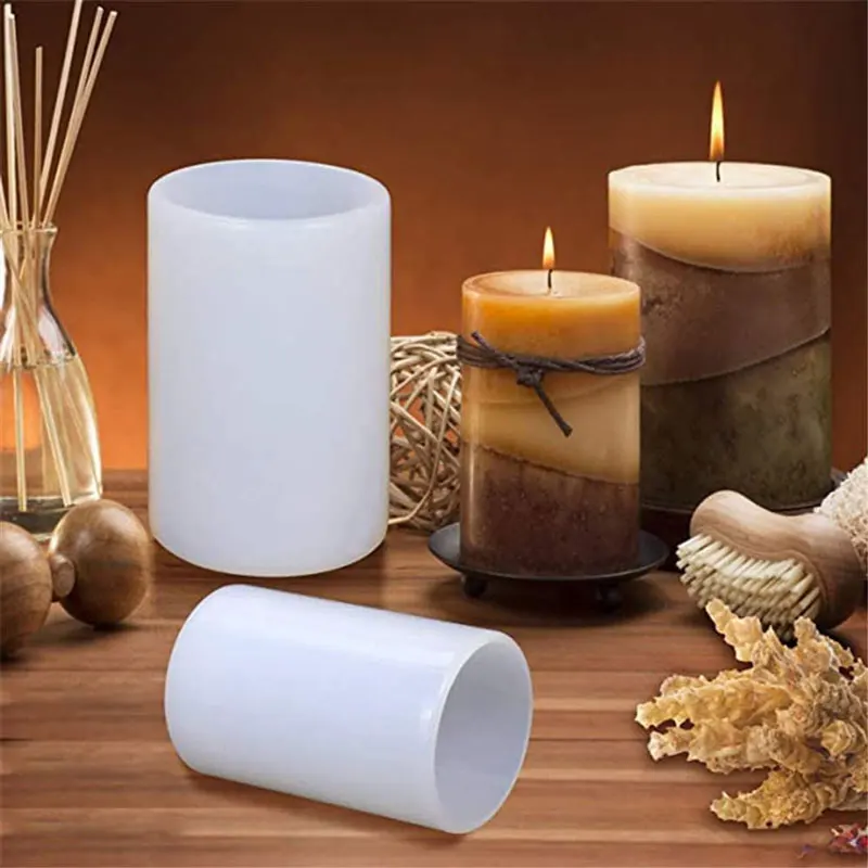 Cylinder Silicone Candle Molds - đánh giá và giá Candle Making Easy