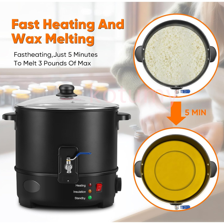 EU US Plug Electric Melting Ca - đánh giá và giá Candle Making Pot