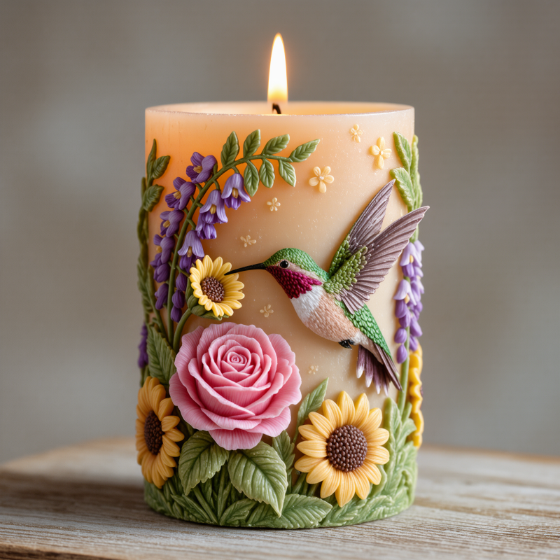 【Hummingbird Garden Embossed C - đánh giá và giá Candle Making Temperature