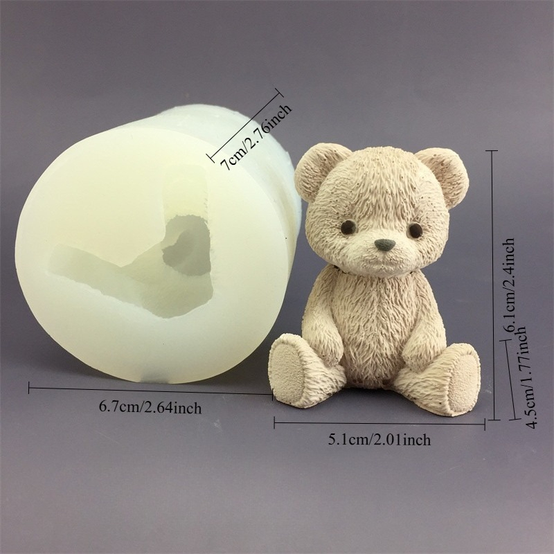 Cute Bear Honey Jar Silicone C - đánh giá và giá Candle Making Pot