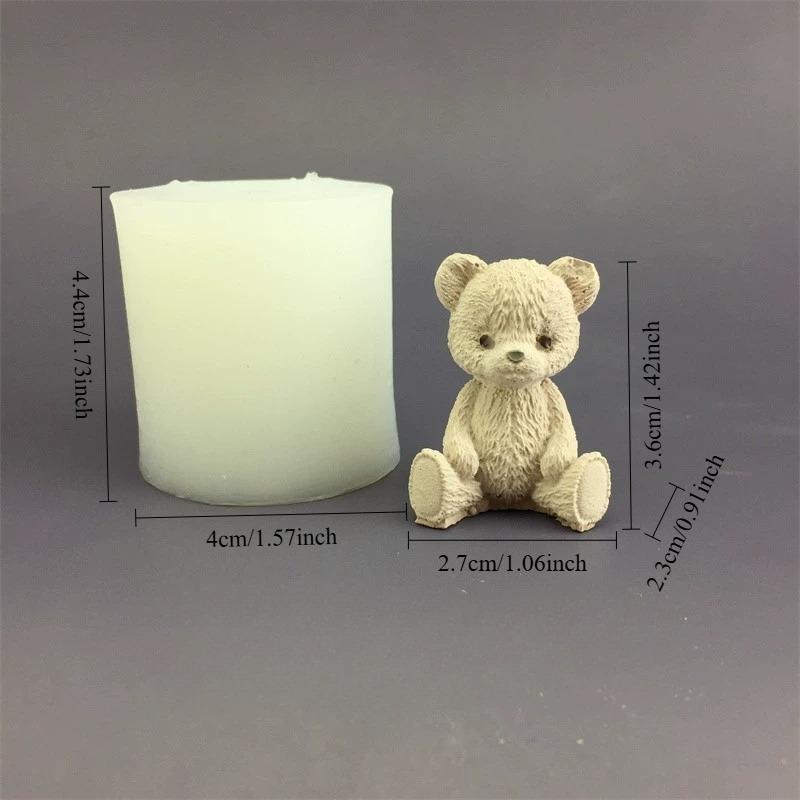 Cute Bear Honey Jar Silicone C - đánh giá và giá Candle Making Pot