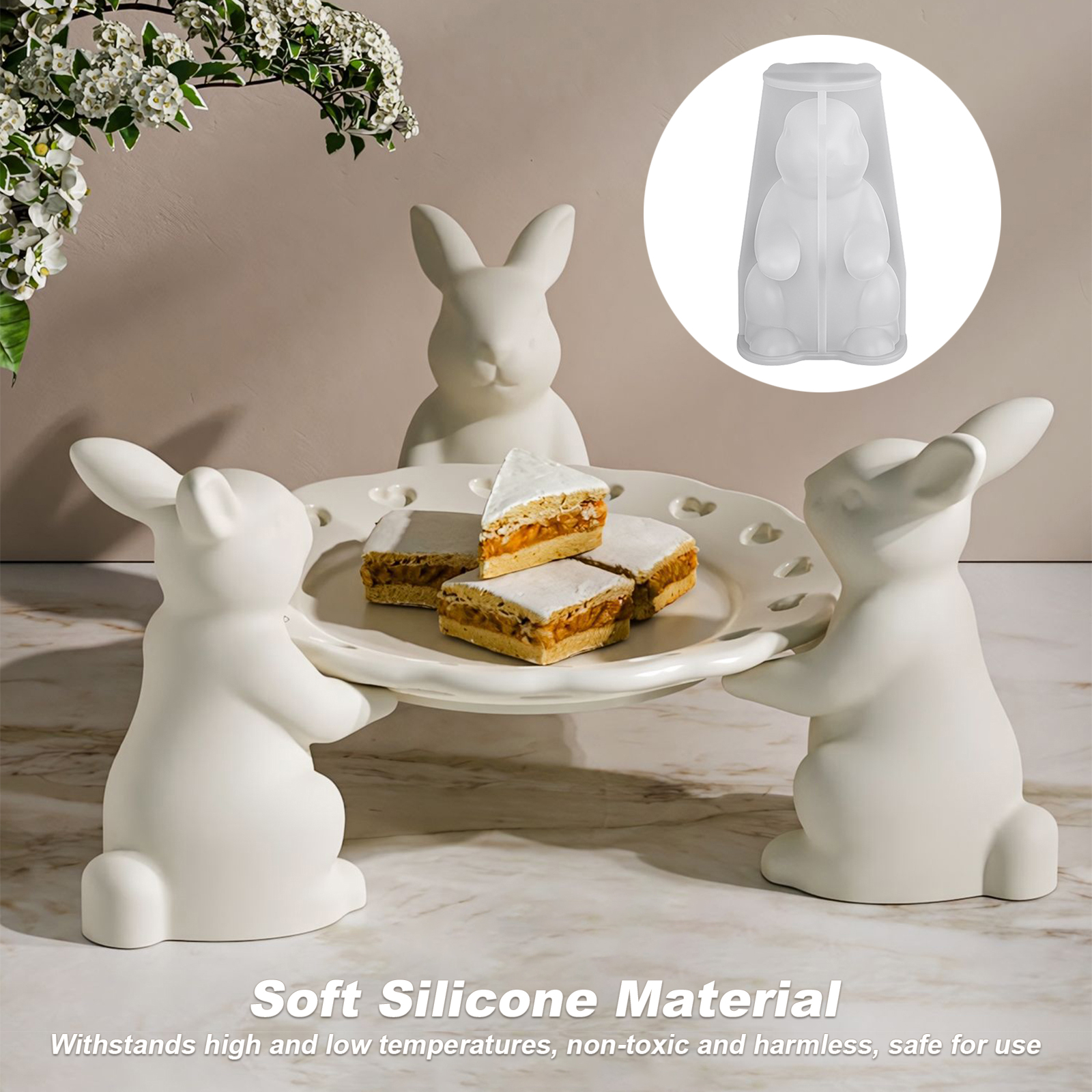 Big Rabbit Silicone Molds 3D C - đánh giá và giá Candle Making Easy