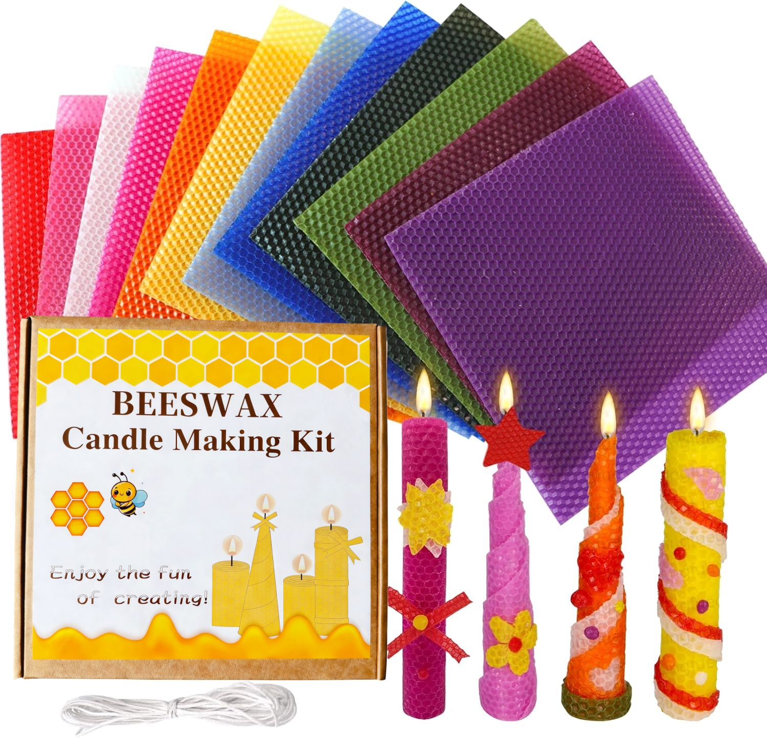 Beeswax Candle Making Kit 12pc - đánh giá và giá Candle Making For Kids
